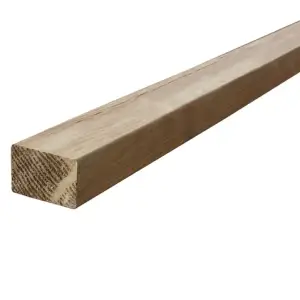 Listón de abeto cepillado exterior CL3 de 34x34mm x 2.4 m